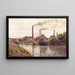 L'Usine à Pontoise - Camille Pissarro — indrammet kunstværk på væggen