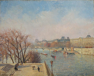 Camille Pissarro - The Louvre Morning Sunlight.webp
