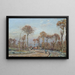 maleriet La Route de Versailles Louveciennes Gelée Matinale - Camille Pissarro — indrammet kunstværk på væggen
