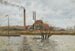 Fabrik Saint-Ouen-l'Aumône Oise-floden - Camille Pissarro — visning af kunstværket