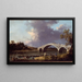 Vue du pont de Walton - Canaletto — indrammet kunstværk på væggen