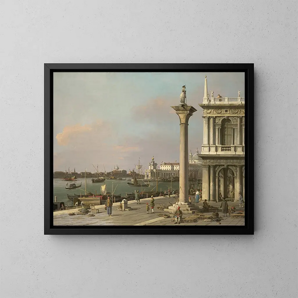 Bassin de Saint-Marc depuis la Piazzetta - Canaletto — indrammet kunstværk på væggen