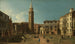 Campo Sant'Angelo Venedig - Canaletto — visning af kunstværket