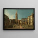 Campo Sant'Angelo Venedig - Canaletto — indrammet kunstværk på væggen