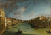 Grand Canal fra Palazzo Balbi mod Rialto - Canaletto — visning af kunstværket