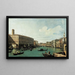 Le Grand Canal set fra Rialto-broen - Canaletto — indrammet kunstværk på væggen