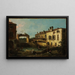 Ecluse nær Dolo - Canaletto — indrammet kunstværk på væggen