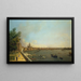 London Maleri The Thames fra Somerset House terrassen mod byen - Canaletto — indrammet kunstværk på væggen