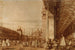 Piazza San Marco set fra sydvesthjørnet med Procuratie Nuove til højre - Canaletto — visning af kunstværket