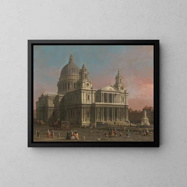La cathédrale Saint-Paul - Canaletto — indrammet kunstværk på væggen