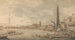 Westminster by set fra nær York Water Gate - Canaletto — visning af kunstværket