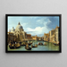 L'Entrée du Grand Canal Venise - Canaletto — indrammet kunstværk på væggen