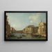 Le Grand Canal à Venise, udsigt mod sydøst fra San Stae til Fabbriche Nuove de Rialto - Canaletto — indrammet kunstværk på væggen