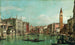 Le Grand Canal, Venise, der vender mod sydøst med Campo della Carità til højre - Canaletto — visning af kunstværket