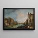 Le Grand Canal à Venise med Palazzo Corner Ca'Grande - Canaletto — indrammet kunstværk på væggen