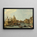 Venise Maleri L'udløbet af Grand Canal fra øst - Canaletto — indrammet kunstværk på væggen