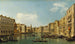 Venise den Store Kanal fra Palazzo Foscari ved Carità - Canaletto — visning af kunstværket