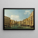 Venise den Store Kanal fra Palazzo Foscari ved Carità - Canaletto — indrammet kunstværk på væggen