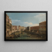 Venedig, den store kanal set fra Ca' Da Mosto mod Rialto-broen - Canaletto — indrammet kunstværk på væggen
