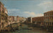 Venedig, den store kanal set fra Ca' Da Mosto mod Rialto-broen - Canaletto — visning af kunstværket