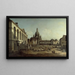 Vue du Neumarkt à Dresde depuis le Jüdenhof - Canaletto — indrammet kunstværk på væggen