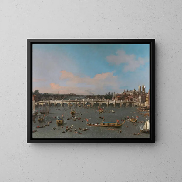 Canaletto — indrammet kunstværk på væggen