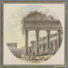 Caprice architectural Ruine de temple et figurines - Victor Jean Nicolle — vist i et interiør