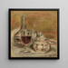Carafe, glas og sukkerkande - Pierre-Auguste Renoir — indrammet kunstværk på væggen
