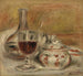 Carafe, glas og sukkerkande - Pierre-Auguste Renoir — visning af kunstværket