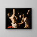 Christ ved søjlen - Caravaggio — indrammet kunstværk på væggen