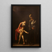 Den Jomfru med barnet med helgeninde Anne - Caravaggio — indrammet kunstværk på væggen
