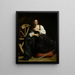 Sankt Katharina af Alexandria - Caravaggio — indrammet kunstværk på væggen