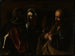 Benægtelsen af Sankt Peter - Caravaggio — visning af kunstværket