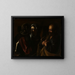 Benægtelsen af Sankt Peter - Caravaggio — indrammet kunstværk på væggen