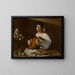 Le spiller på lut - Caravaggio — indrammet kunstværk på væggen