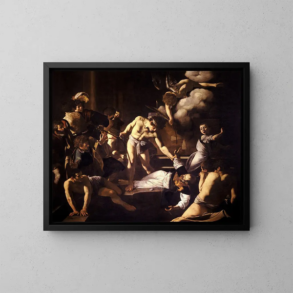 Le Martyre de saint Matthieu - Le Caravage — indrammet kunstværk på væggen