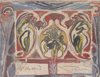 Carel Adolph Lion Cachet - Decoratief ontwerp met twee handtekeningen.webp