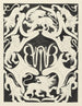 Projekt af ex-libris med monogram og løver - Carel Adolph Lion Cachet — visning af kunstværket