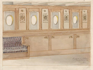 Carel Adolph Lion Cachet - Ontwerp voor een kinderkamer Eerste Klas op de SS Prinses Juliana.webp
