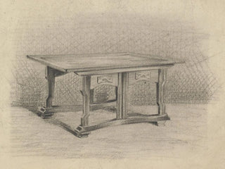 Design til et bord - Carel Adolph Lion Cachet — visning af kunstværket