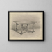 Design til et bord - Carel Adolph Lion Cachet — indrammet kunstværk på væggen