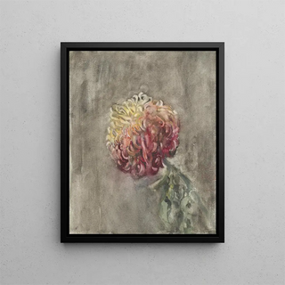 Carel Adolph Lion Cachet - Rode chrysant.webp