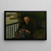 Portrait af en mand, der læser - Carel Eliza van der Sande Lacoste — indrammet kunstværk på væggen