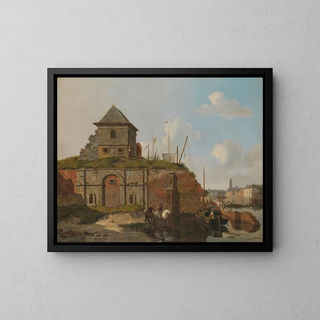 Carel Jacobus Behr - City Wall with Gunpowder Magazine.webp