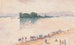 Vue depuis la rive sur toute la largeur d'une rivière - Carel Nicolaas Storm van 's Gravesande — visning af kunstværket