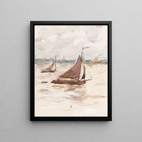 Carel Nicolaas Storm van sGravesande - Zeilende vissersschepen op de Schelde.webp