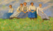 L'étude des jeunes filles - Carl Bantzer — visning af kunstværket
