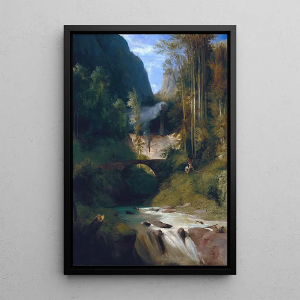 Reproduktion af maleriet Gorge nær Amalfi - Carl Blechen