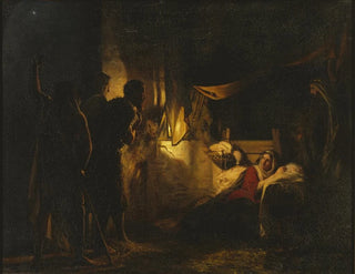Adoration des bergers - Carl Bloch — visning af kunstværket