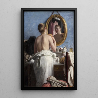 Carl Bloch - En pige som vasker sig fr et karneval.webp